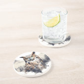 Owl Sandstone Untersetzer (Seite)