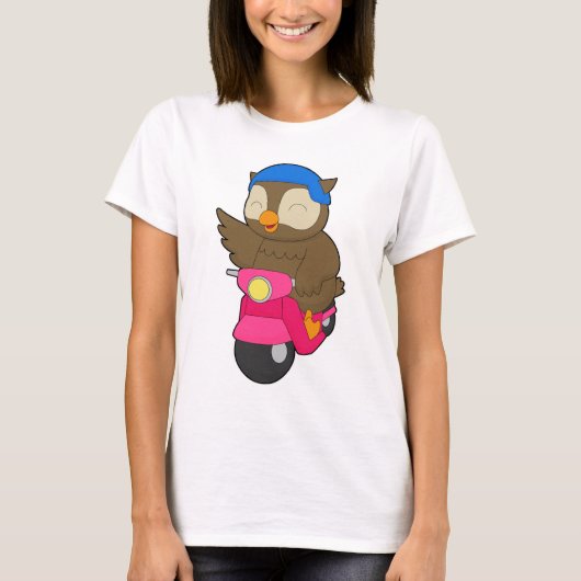 Owl Scooter T-Shirt (Vorderseite)
