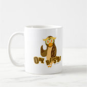 Owl Seien Sie sicher, Niedlicher Cartoon Spaß Bird Kaffeetasse (Links)