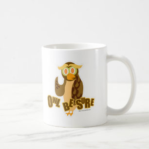 Owl Seien Sie sicher, Niedlicher Cartoon Spaß Bird Kaffeetasse