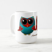 Owl sein liebt Sie KAFFEE TASSE (Vorderseite Links)