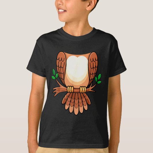 Owl Shirt Adult Men Women Kids Owl Costume (Vorderseite)