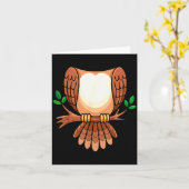 Owl Shirt Adult Men Women Kids Owl Costume Karte (Gelbe Blume)