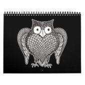 Owl Sketch Cartoon Kalender (Titelbild)