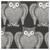 Owl Sketch Cartoon Muster Stoff (Nahaufnahme)