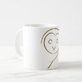 Owl Sketch-Tasse Kaffeetasse (Vorderseite Links)