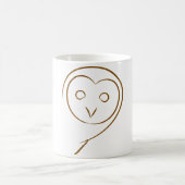 Owl Sketch-Tasse Kaffeetasse (Mittel)