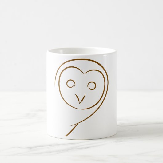 Owl Sketch-Tasse Kaffeetasse (Mittel)