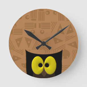 Owl Southwest Runde Wanduhr
