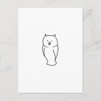 Owl - Spaß niedliche, einfache Totem-Tinte-Linie z