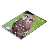 Owl Spirale Notebook Notizblock (Linke Seite)