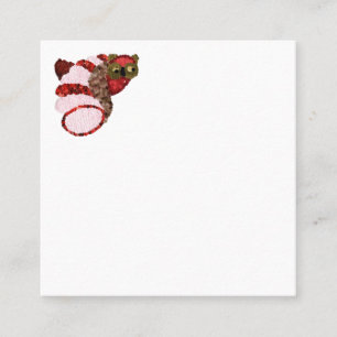 Owl Square Business Cards Telefonnummerkarte