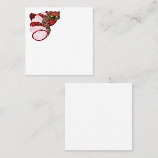 Owl Square Discount Card Rabattkarte (Vorne/Hinten)