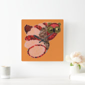Owl Square Kitchenuhr Quadratische Wanduhr (Zuhause)