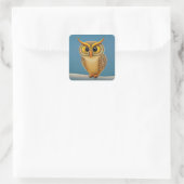 Owl Square Sticker (Tasche)