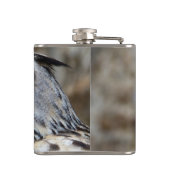 Owl Stainless-Stahlflasche Flachmann (Rückseite)