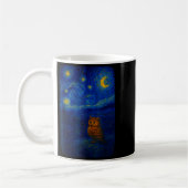Owl Starry Cute Night Van Gogh Owl Bird Lovers Wom Kaffeetasse (Links)
