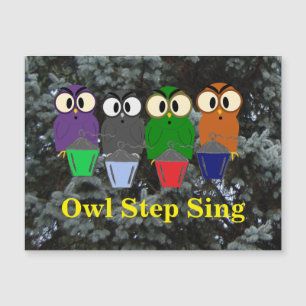 Owl Step Sing Bryn Mawr Lanterns Magnetkarte