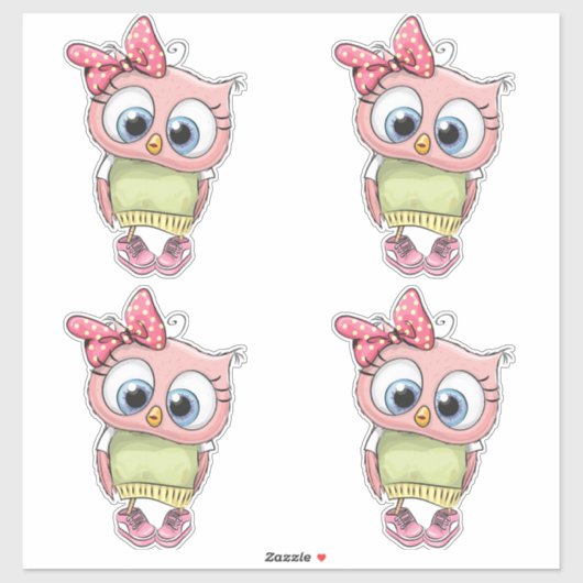 Owl Sticker (Blatt)
