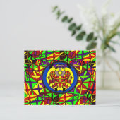 Owl Style Artwork Postkarte (Stehend Vorderseite)