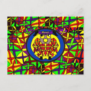 Owl Style Artwork Postkarte