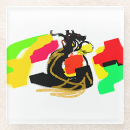 Owl style nice glasuntersetzer