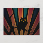 Owl Sunset Postcard Postkarte (Vorderseite)