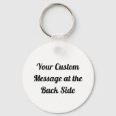 Owl Symbol Black Schlüsselanhänger (Rückseite)