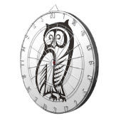 Owl-Symbol Schwarz Dartscheibe (Vorderseite rechts)