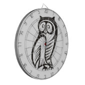 Owl-Symbol Schwarz Dartscheibe (Vorderseite Links)