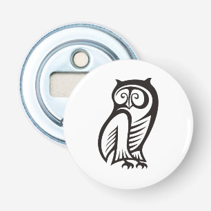 Owl-Symbol Schwarz Flaschenöffner