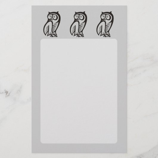 Owl-Symbol Schwarz Flyer (Vorne)