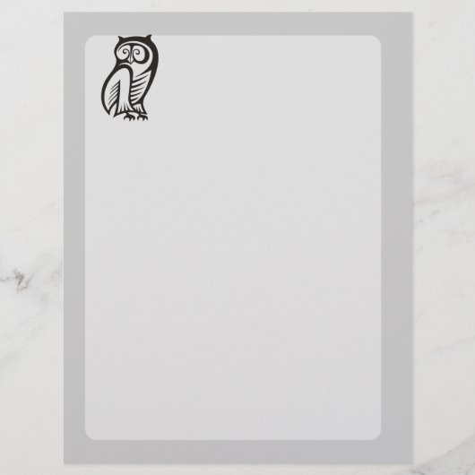 Owl-Symbol Schwarz Flyer (Vorne)