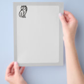 Owl-Symbol Schwarz Flyer (Hand)