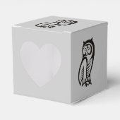 Owl-Symbol Schwarz Geschenkschachtel (Vorderseite)