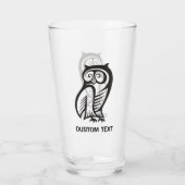 Owl-Symbol Schwarz Glas (Rückseite)