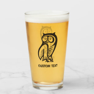 Owl-Symbol Schwarz Glas