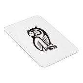 Owl-Symbol Schwarz Magnet (Rechte Seite)