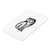 Owl-Symbol Schwarz Magnet (Linke Seite)