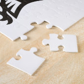 Owl-Symbol Schwarz Puzzle (Seite)