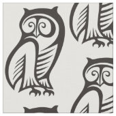 Owl-Symbol Schwarz Stoff (Nahaufnahme)