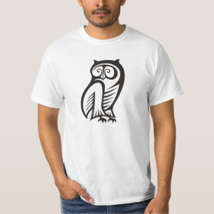 Owl-Symbol Schwarz T-Shirt