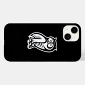 Owl Symbol Weiß Case-Mate iPhone Hülle (Rückseite (Horizontal))