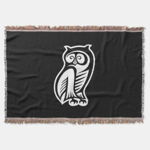 Owl Symbol Weiß Decke