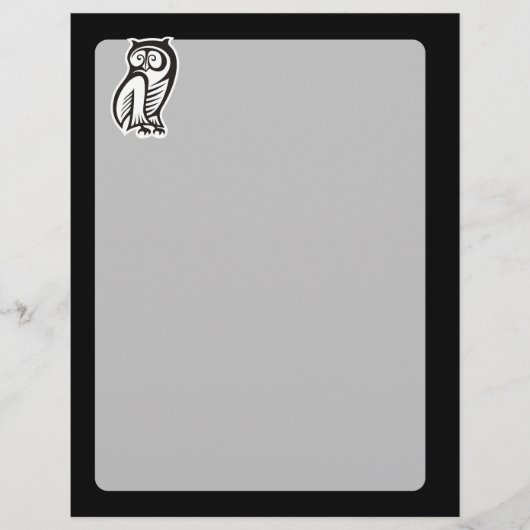 Owl Symbol Weiß Flyer (Vorne)