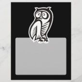 Owl Symbol Weiß Flyer (Hinten)