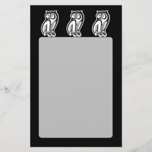 Owl Symbol Weiß Flyer