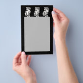 Owl Symbol Weiß Flyer (Handgriff)