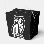 Owl Symbol Weiß Geschenkschachtel (Rückseite)