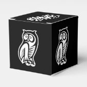 Owl Symbol Weiß Geschenkschachtel (Vorderseite)